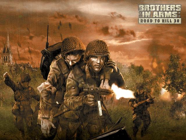 Brothers in Arms: Road to Hill 30 title screen for Xbox
